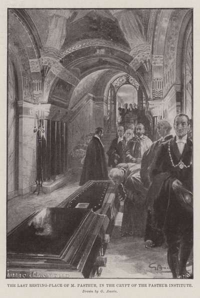 The Last Resting-Place of M. Pasteur, in the Crypt of the Pasteur Institute by G.S. Amato